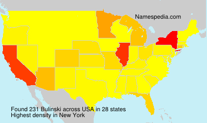 Surname Bulinski in USA Surname Bulinski in USA