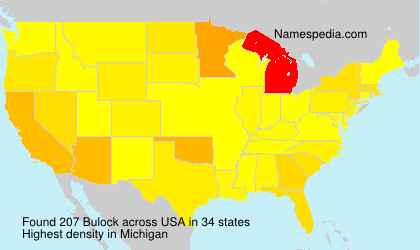 Surname Bulock in USA Surname Bulock in USA