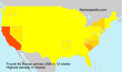 Surname Bunao in USA Surname Bunao in USA
