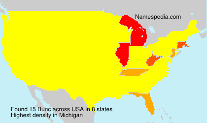 Surname Bunc in USA Surname Bunc in USA