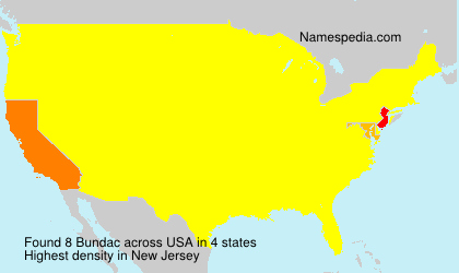 Surname Bundac in USA Surname Bundac in USA