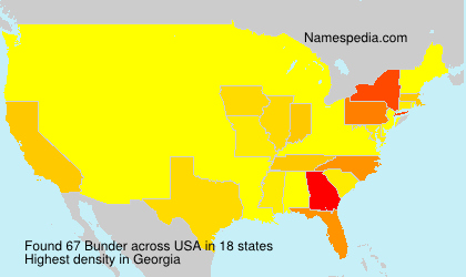 Surname Bunder in USA Surname Bunder in USA
