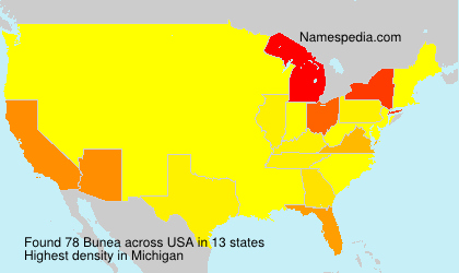 Surname Bunea in USA Surname Bunea in USA