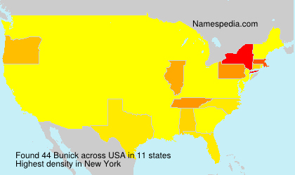 Surname Bunick in USA Surname Bunick in USA