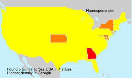 Surname Bunita in USA