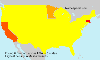 Surname Bunnath in USA Surname Bunnath in USA