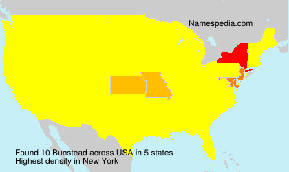 Surname Bunstead in USA Surname Bunstead in USA