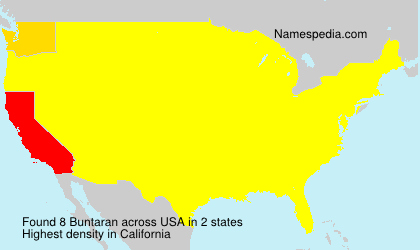 Surname Buntaran in USA Surname Buntaran in USA