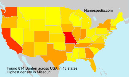 Surname Bunten in USA Surname Bunten in USA
