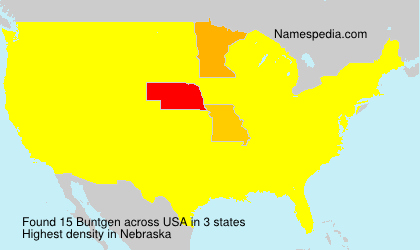 Surname Buntgen in USA Surname Buntgen in USA