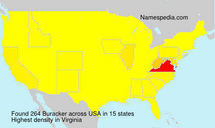 Surname Buracker in USA