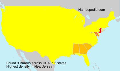 Surname Burans in USA