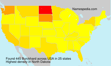 Surname Burckhard in USA Surname Burckhard in USA