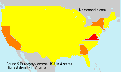 Surname Burdeynyy in USA Surname Burdeynyy in USA