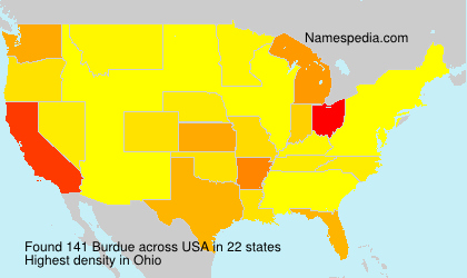 Surname Burdue in USA Surname Burdue in USA