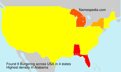 Surname Burgering in USA Surname Burgering in USA