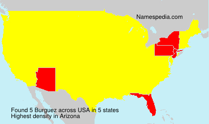 Surname Burguez in USA