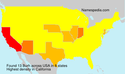 Surname Burh in USA Surname Burh in USA