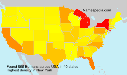 Surname Burhans in USA Surname Burhans in USA