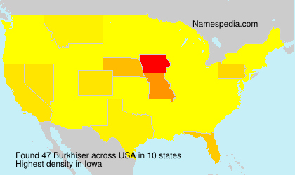 Surname Burkhiser in USA Surname Burkhiser in USA