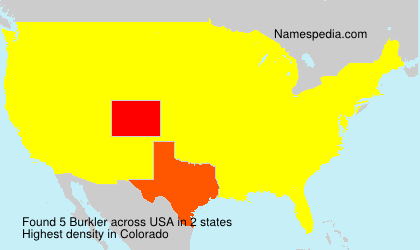 Surname Burkler in USA Surname Burkler in USA
