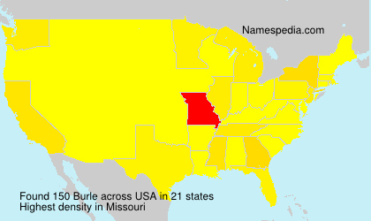 Surname Burle in USA Surname Burle in USA