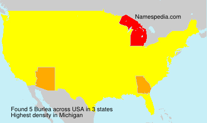 Surname Burlea in USA Surname Burlea in USA