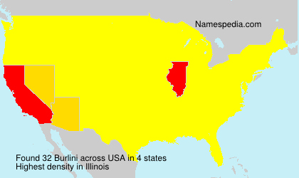 Surname Burlini in USA Surname Burlini in USA
