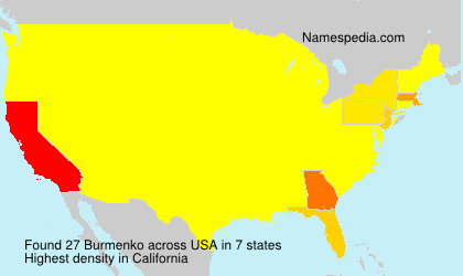 Surname Burmenko in USA Surname Burmenko in USA
