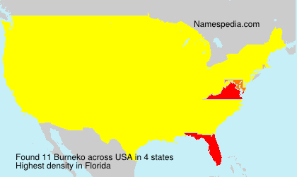 Surname Burneko in USA Surname Burneko in USA