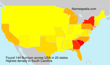 Surname Burrison in USA Surname Burrison in USA