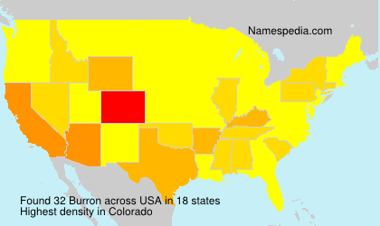 Surname Burron in USA Surname Burron in USA