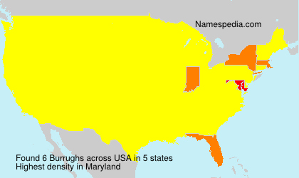 Surname Burrughs in USA Surname Burrughs in USA