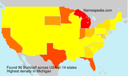 Surname Burtzlaff in USA