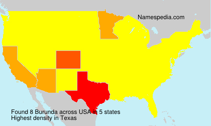 Surname Burunda in USA Surname Burunda in USA