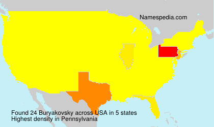 Surname Buryakovsky in USA Surname Buryakovsky in USA