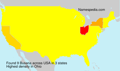 Surname Busana in USA Surname Busana in USA