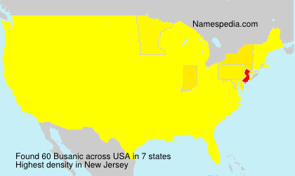 Surname Busanic in USA Surname Busanic in USA