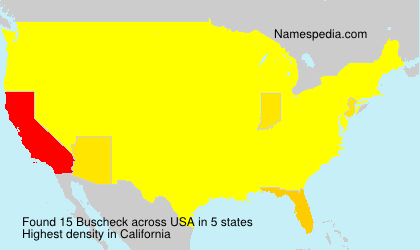 Surname Buscheck in USA Surname Buscheck in USA