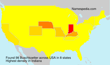 Surname Buschkoetter in USA Surname Buschkoetter in USA