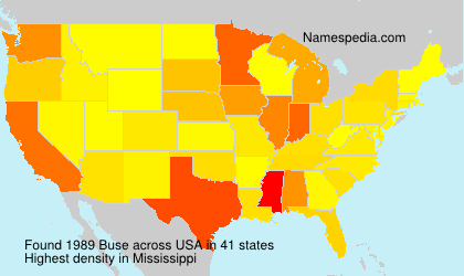 Surname Buse in USA Surname Buse in USA