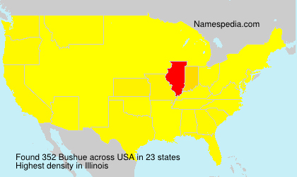 Surname Bushue in USA