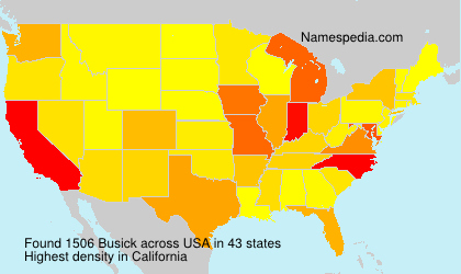 Surname Busick in USA Surname Busick in USA