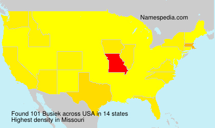 Surname Busiek in USA Surname Busiek in USA