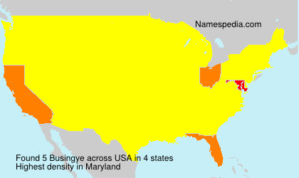 Surname Busingye in USA Surname Busingye in USA