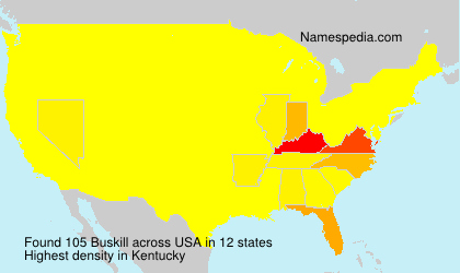 Surname Buskill in USA Surname Buskill in USA