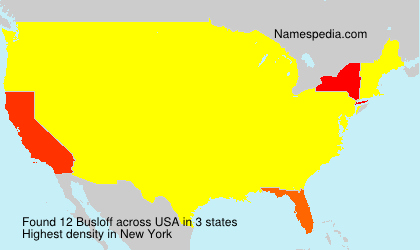 Surname Busloff in USA Surname Busloff in USA