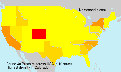 Surname Busmire in USA Surname Busmire in USA