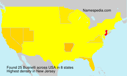 Surname Busnelli in USA Surname Busnelli in USA