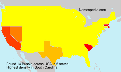 Surname Busolo in USA Surname Busolo in USA